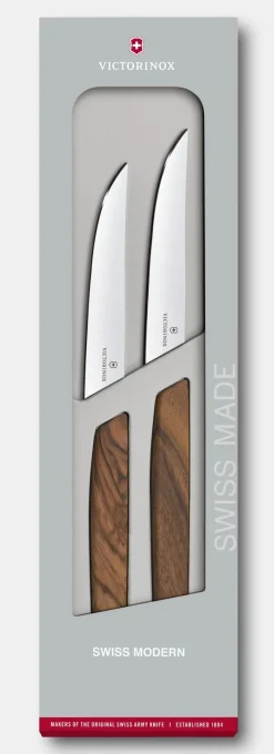 Sale Swiss Modern Steakmesser-Set, gerader Schliff Steakmesser|Aufbewahrung Und Sets