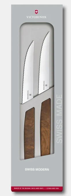 Sale Swiss Modern Steakmesser-Set, Wellenschliff Steakmesser|Aufbewahrung Und Sets
