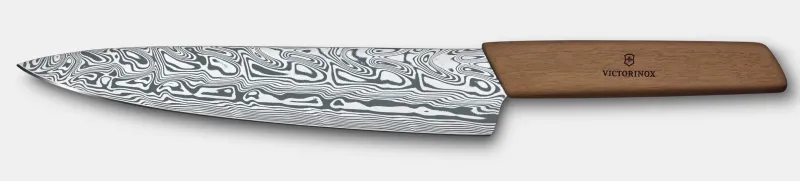 Outlet Swiss Modern Tranchiermesser Damast Limited Edition 2022 Kochmesser