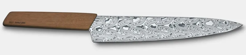Outlet Swiss Modern Tranchiermesser Damast Limited Edition 2022 Kochmesser