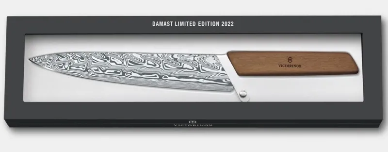 Outlet Swiss Modern Tranchiermesser Damast Limited Edition 2022 Kochmesser