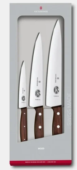 Outlet Wood Koch-Set, 3-teilig Kochmesser|Aufbewahrung Und Sets