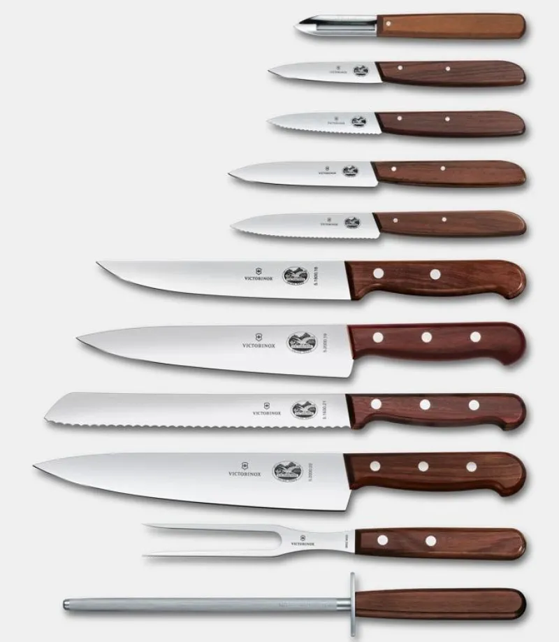 Discount Wood Messerblock, 11-teilig Kochmesser|Aufbewahrung Und Sets