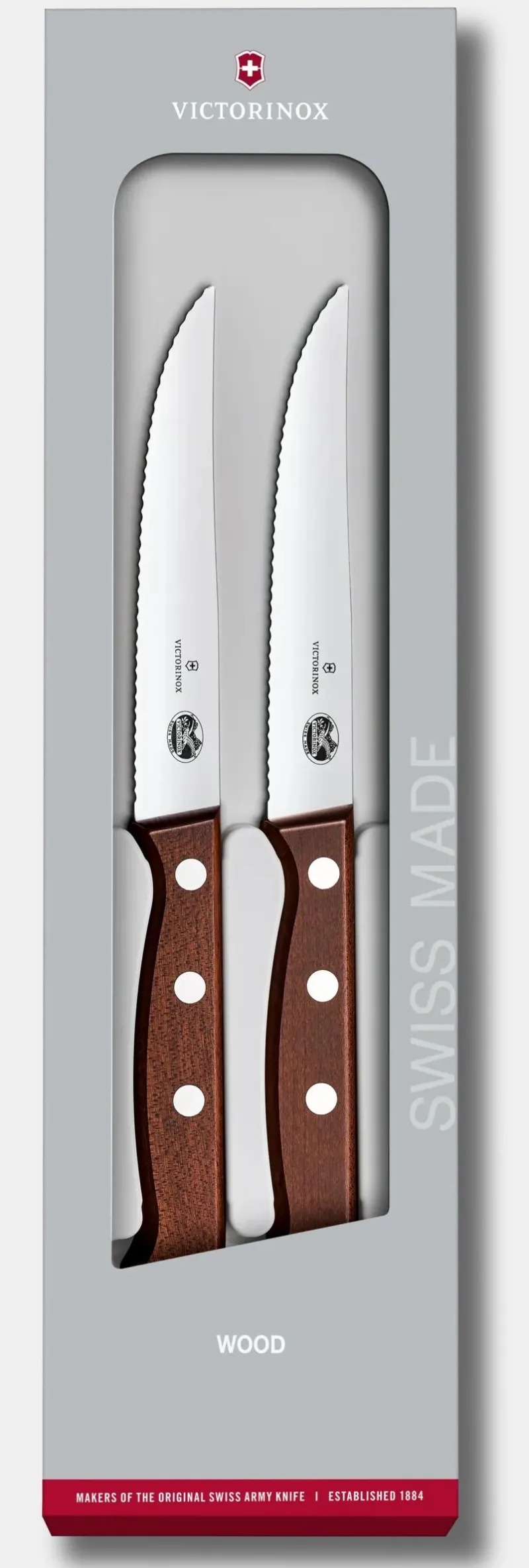 Sale Wood Steakmesser-Set, 2-teilig Steakmesser|Aufbewahrung Und Sets
